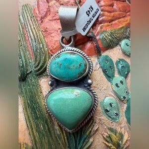 Sterling Silver Royston Turquoise Pendant